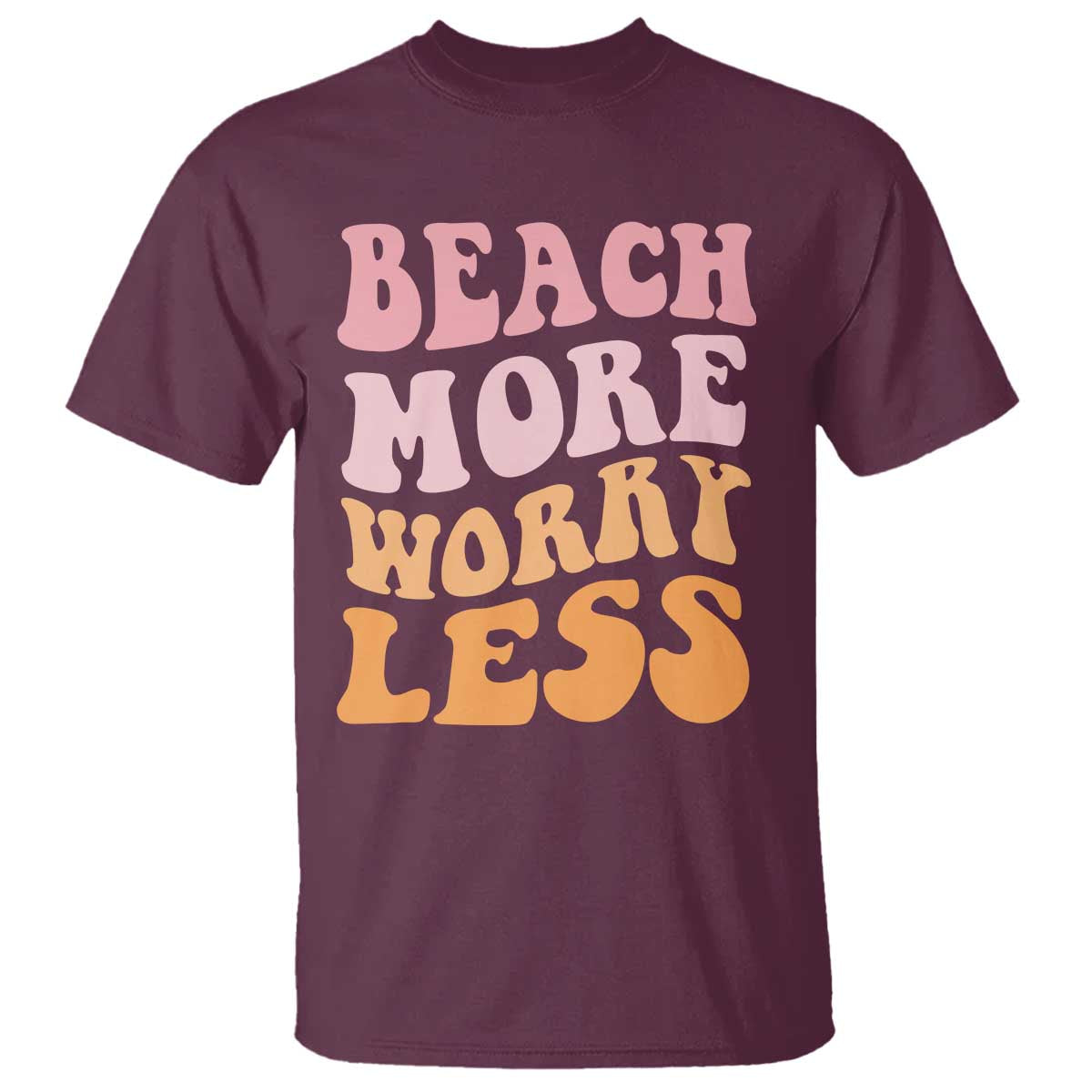 Beach More Worry Less T Shirt Boho Summer Vacation