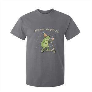 Off To Start Chapter 25 T Shirt For Kid Funny Frog Scooter 25th Birthday Gift