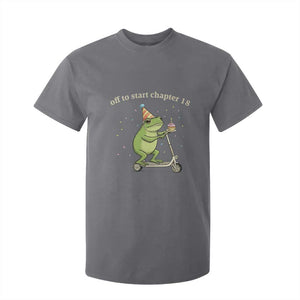 Off To Start Chapter 18 T Shirt For Kid Funny Frog Scooter 18th Birthday Gift