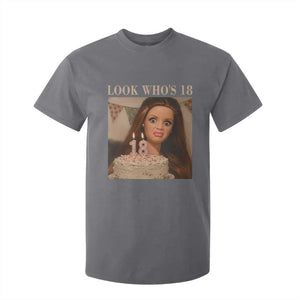 Look Who's 18 T Shirt For Kid Funny Birthday Doll Face Meme