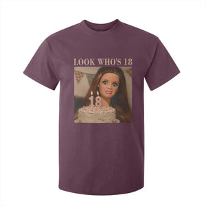Look Who's 18 T Shirt For Kid Funny Birthday Doll Face Meme