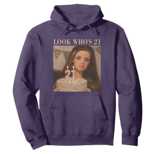 Look Who's 21 Hoodie Funny Birthday Doll Face Meme