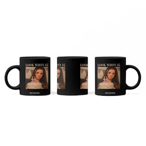 Look Who's 35 Coffee Mug Funny Birthday Doll Face Meme