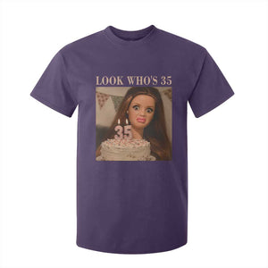 Look Who's 35 T Shirt For Kid Funny Birthday Doll Face Meme