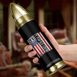 Husband Dad Grandpa 75 Year Old Legend Bullet Tumbler American Flag Birthday Gift