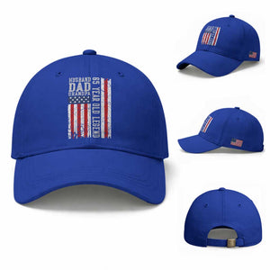 Husband Dad Grandpa 65 Year Old Legend Baseball Cap American Flag Birthday Gift