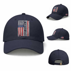 Husband Dad Grandpa 55 Year Old Legend Baseball Cap American Flag Birthday Gift