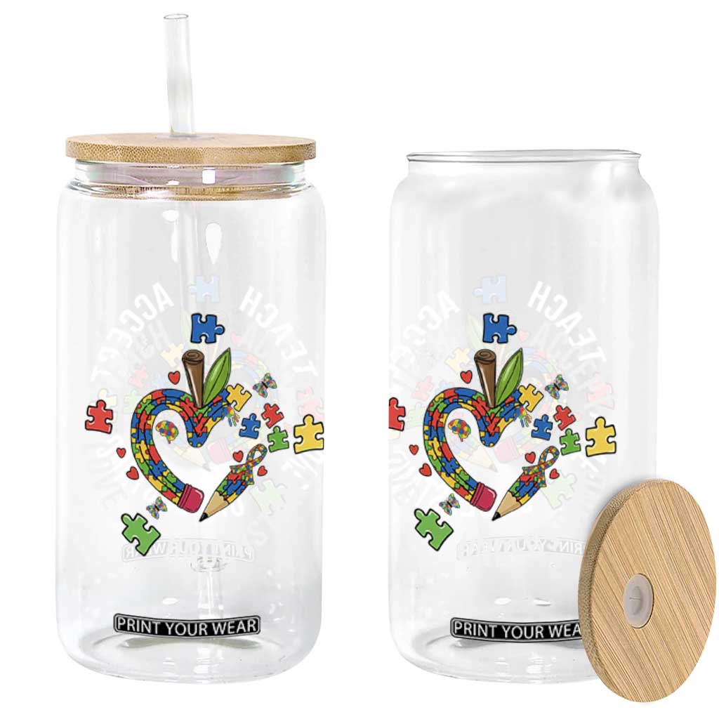 Special Education Teacher Autism Glass Can Teach Accept Understand Love