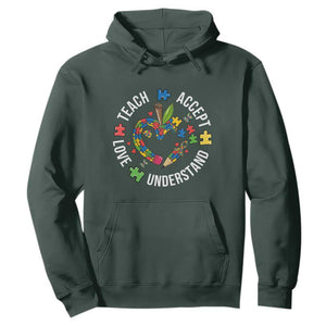 Special Education Teacher Autism Hoodie Teach Accept Understand Love