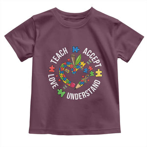Special Education Teacher Autism Toddler T Shirt Teach Accept Understand Love
