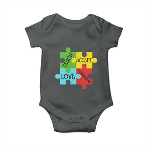 Special Ed Educator Autism Support Baby Onesie Teach Accept Understand Love