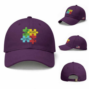 Special Ed Educator Autism Support Baseball Cap Teach Accept Understand Love
