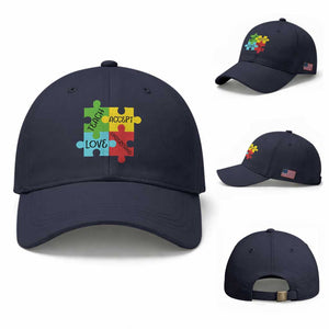 Special Ed Educator Autism Support Baseball Cap Teach Accept Understand Love