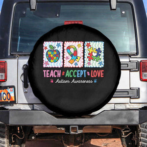 Autism Acceptance Support Spare Tire Cover Teach Accept Love