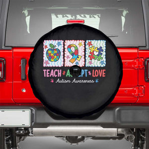 Autism Acceptance Support Spare Tire Cover Teach Accept Love