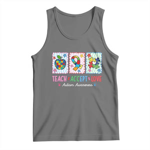 Autism Acceptance Support Tank Top Teach Accept Love