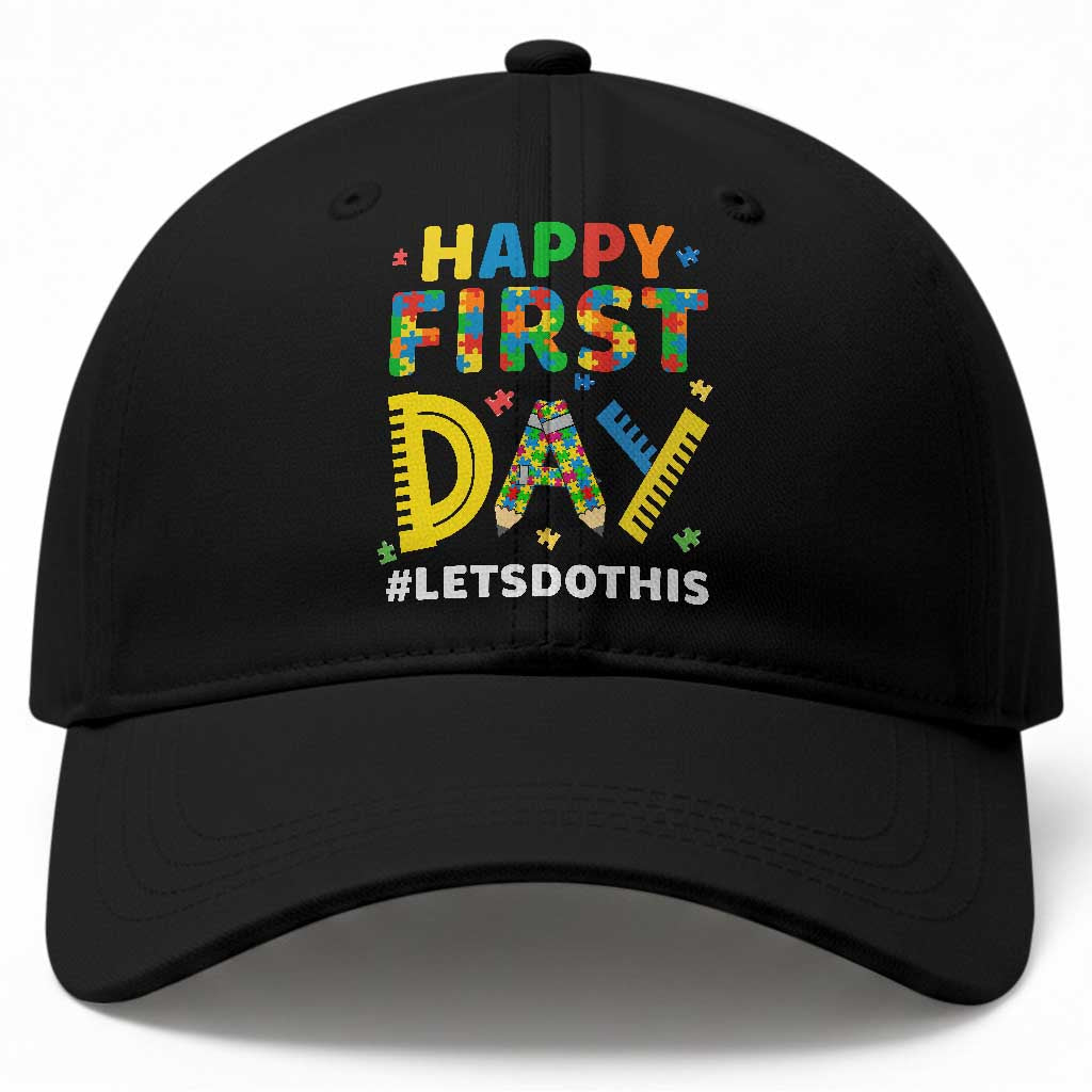 Autism Acceptance Back To School Educator Baseball Cap Happy First Day