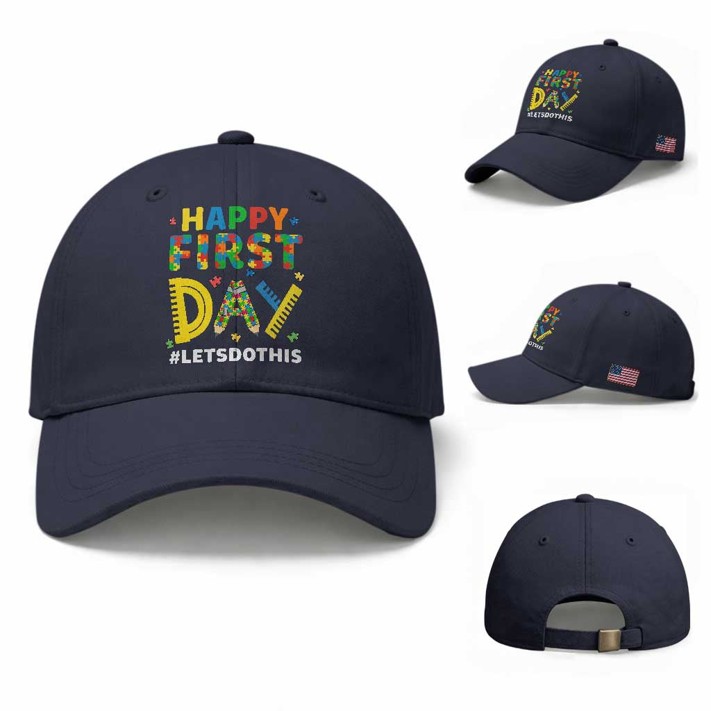 Autism Acceptance Back To School Educator Baseball Cap Happy First Day