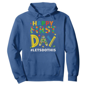 Autism Acceptance Back To School Educator Hoodie Happy First Day