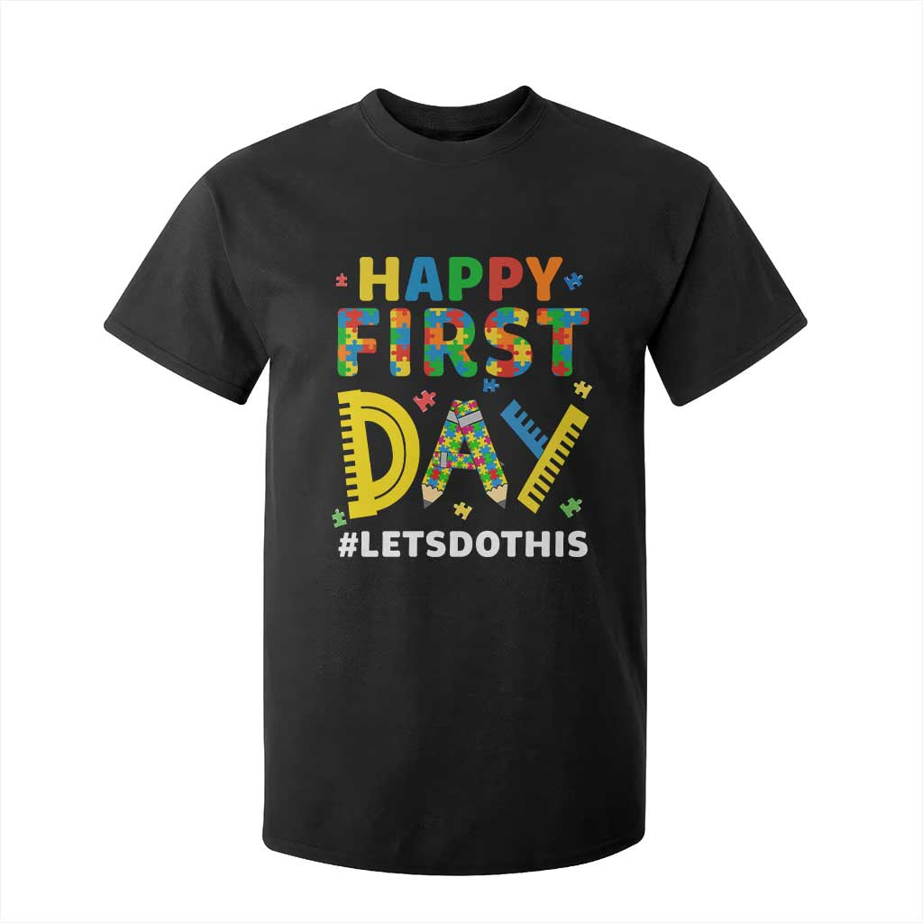 Autism Acceptance Back To School Educator T Shirt For Kid Happy First Day