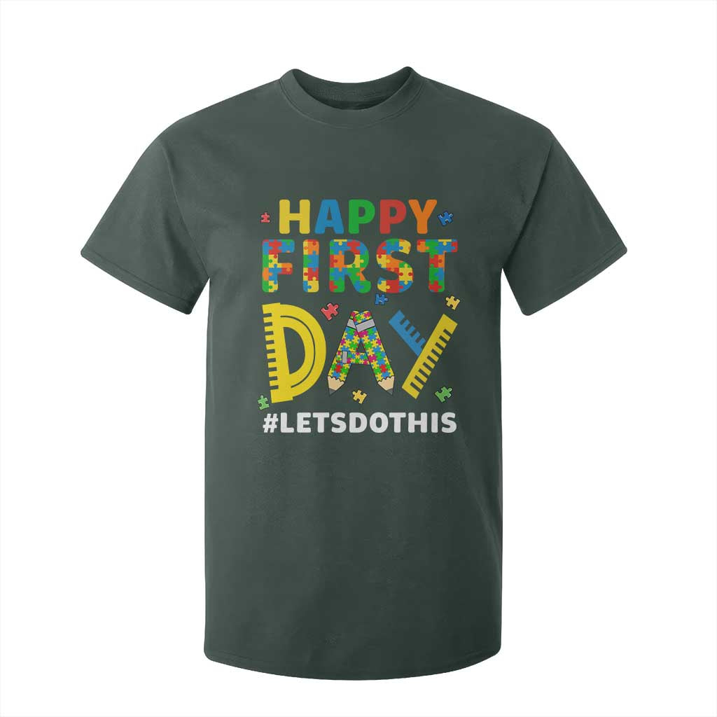 Autism Acceptance Back To School Educator T Shirt For Kid Happy First Day