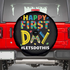 Autism Acceptance Back To School Educator Spare Tire Cover Happy First Day