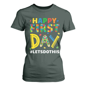 Autism Acceptance Back To School Educator T Shirt For Women Happy First Day