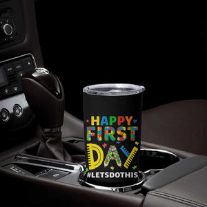 Autism Acceptance Back To School Educator Tumbler Cup Happy First Day