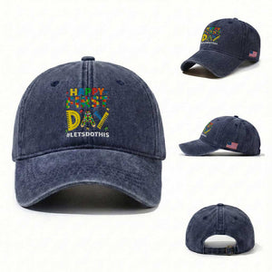 Autism Acceptance Back To School Educator Washed Cotton Baseball Cap Happy First Day