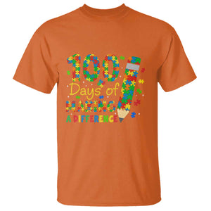 Proud Autism Teacher 100 Days Of School T Shirt Making A Difference