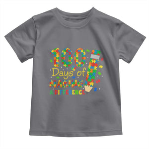 Proud Autism Teacher 100 Days Of School Toddler T Shirt Making A Difference