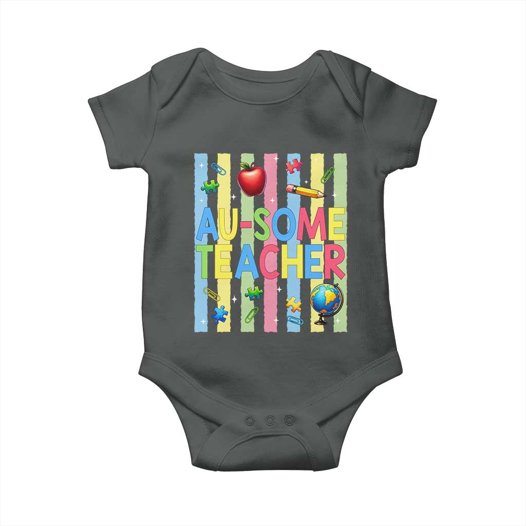 Special Ed Teacher Autism Acceptance Baby Onesie Au Some Teacher