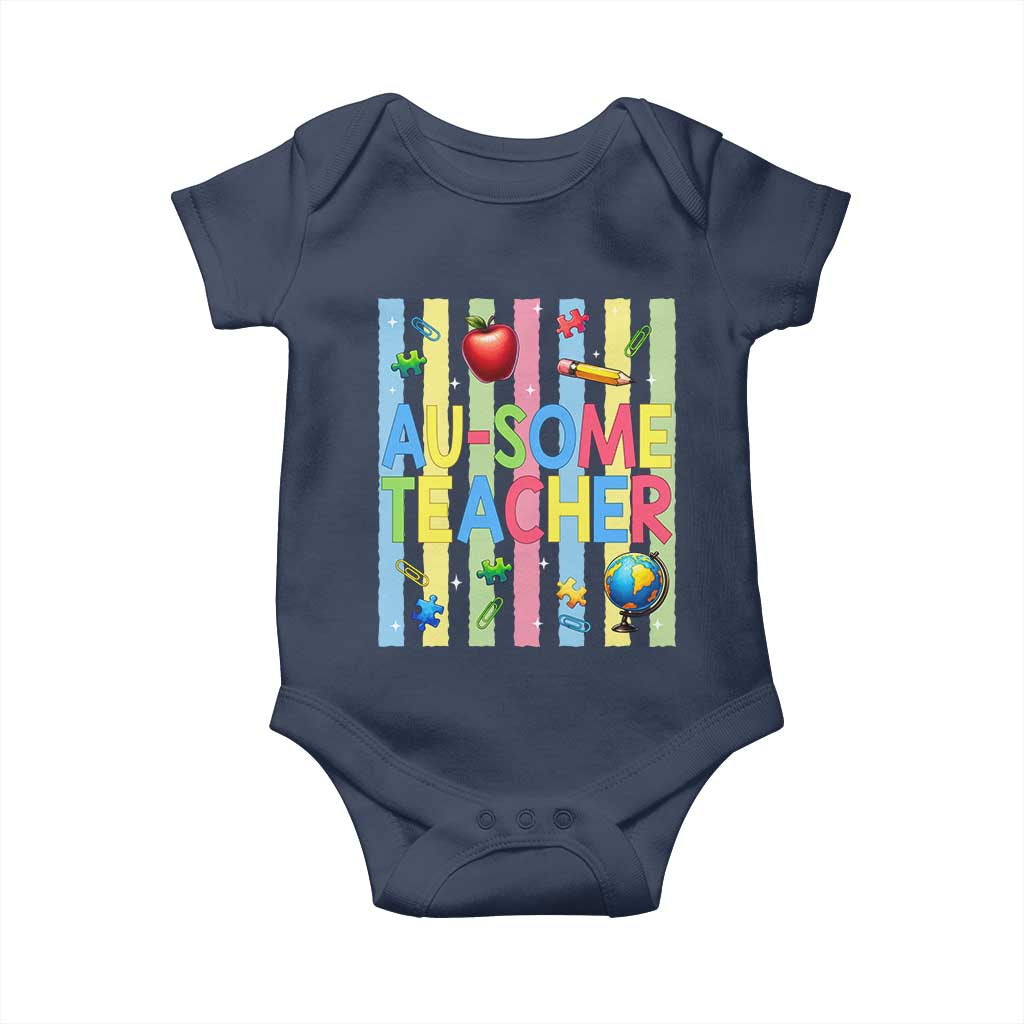 Special Ed Teacher Autism Acceptance Baby Onesie Au Some Teacher