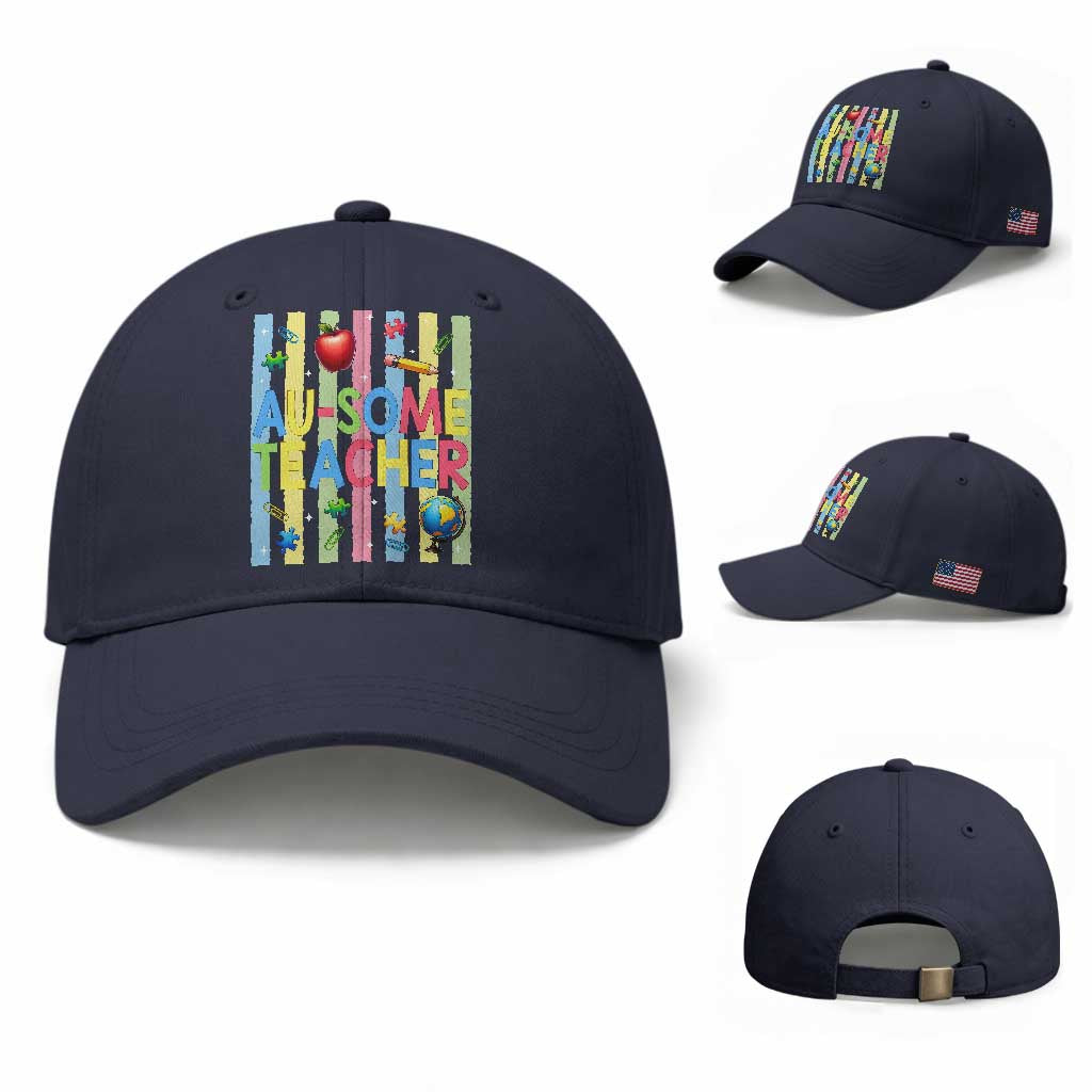 Special Ed Teacher Autism Acceptance Baseball Cap Au Some Teacher