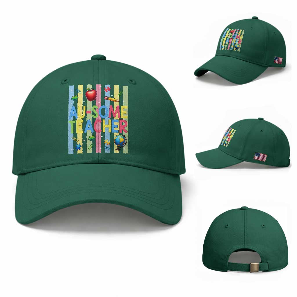 Special Ed Teacher Autism Acceptance Baseball Cap Au Some Teacher