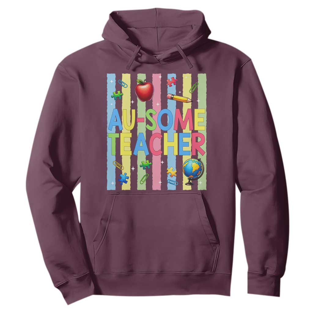 Special Ed Teacher Autism Acceptance Hoodie Au Some Teacher