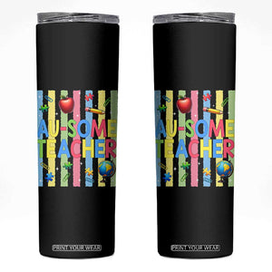 Special Ed Teacher Autism Acceptance Skinny Tumbler Au Some Teacher