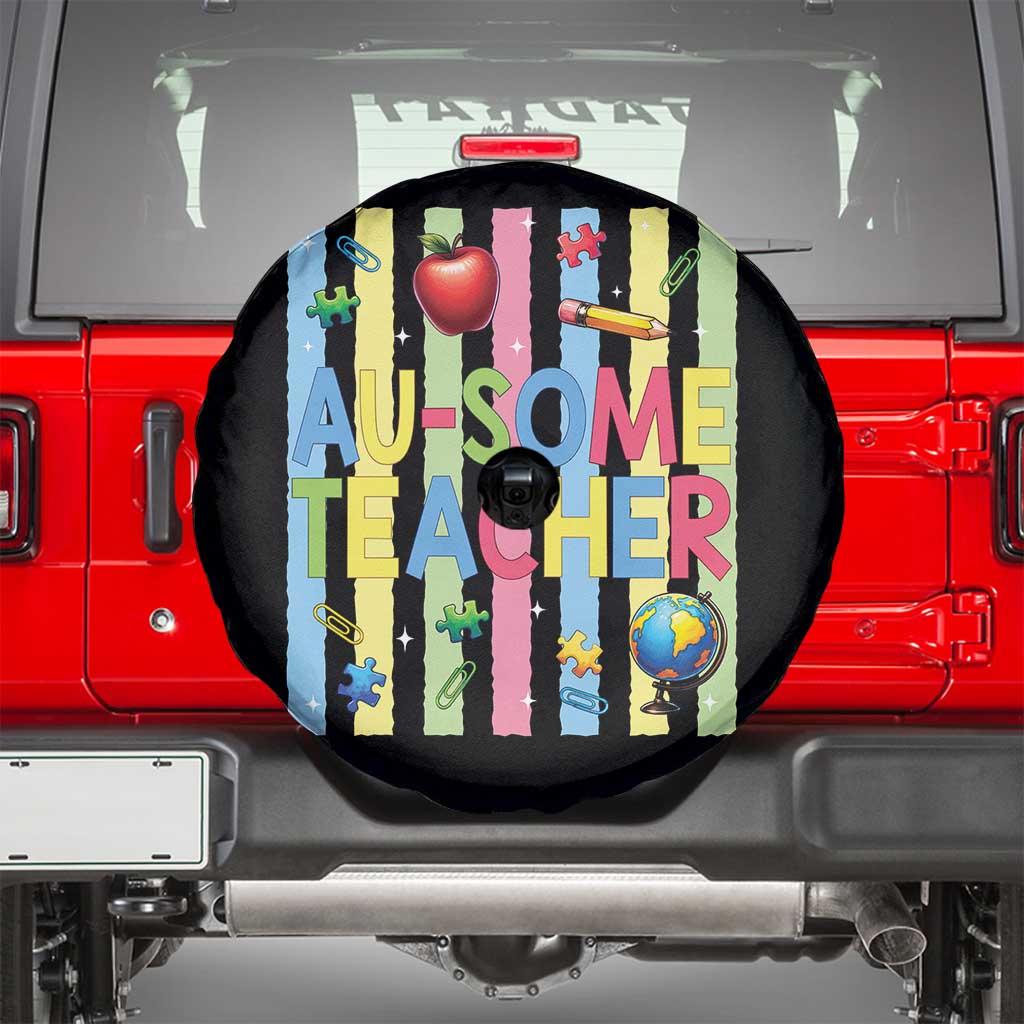 Special Ed Teacher Autism Acceptance Spare Tire Cover Au Some Teacher
