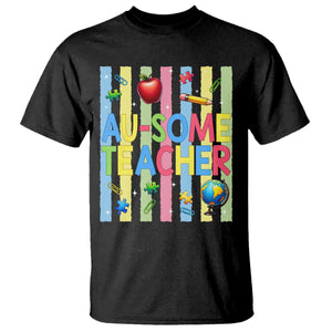 Special Ed Teacher Autism Acceptance T Shirt Au Some Teacher
