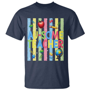 Special Ed Teacher Autism Acceptance T Shirt Au Some Teacher