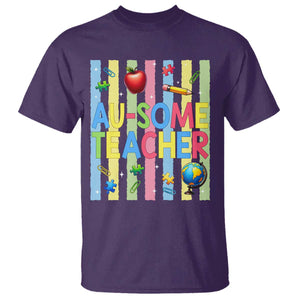 Special Ed Teacher Autism Acceptance T Shirt Au Some Teacher