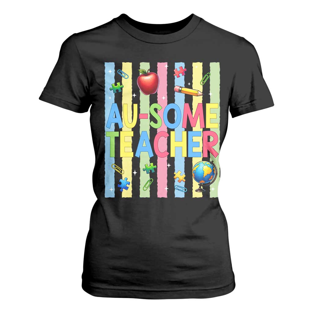Special Ed Teacher Autism Acceptance T Shirt For Women Au Some Teacher TS12 Black Print Your Wear