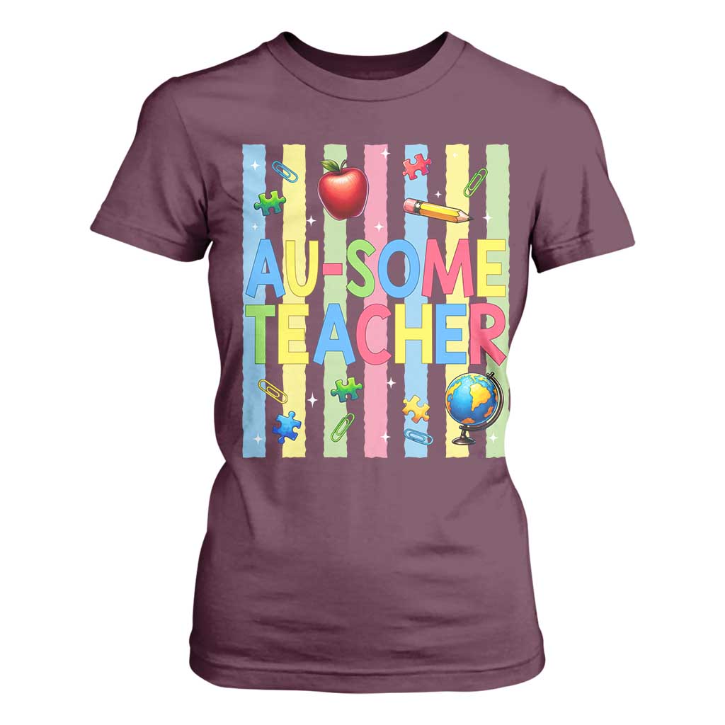 Special Ed Teacher Autism Acceptance T Shirt For Women Au Some Teacher