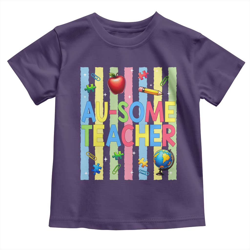 Special Ed Teacher Autism Acceptance Toddler T Shirt Au Some Teacher