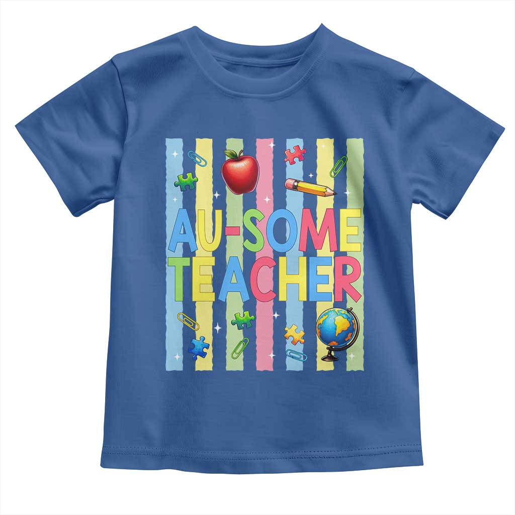 Special Ed Teacher Autism Acceptance Toddler T Shirt Au Some Teacher