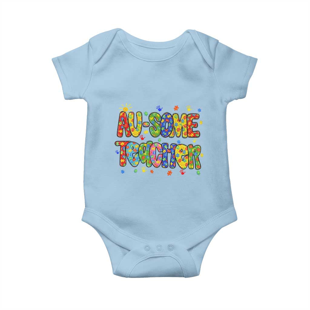 Autism Acceptance Special Education Teacher Baby Onesie Au Some Teacher