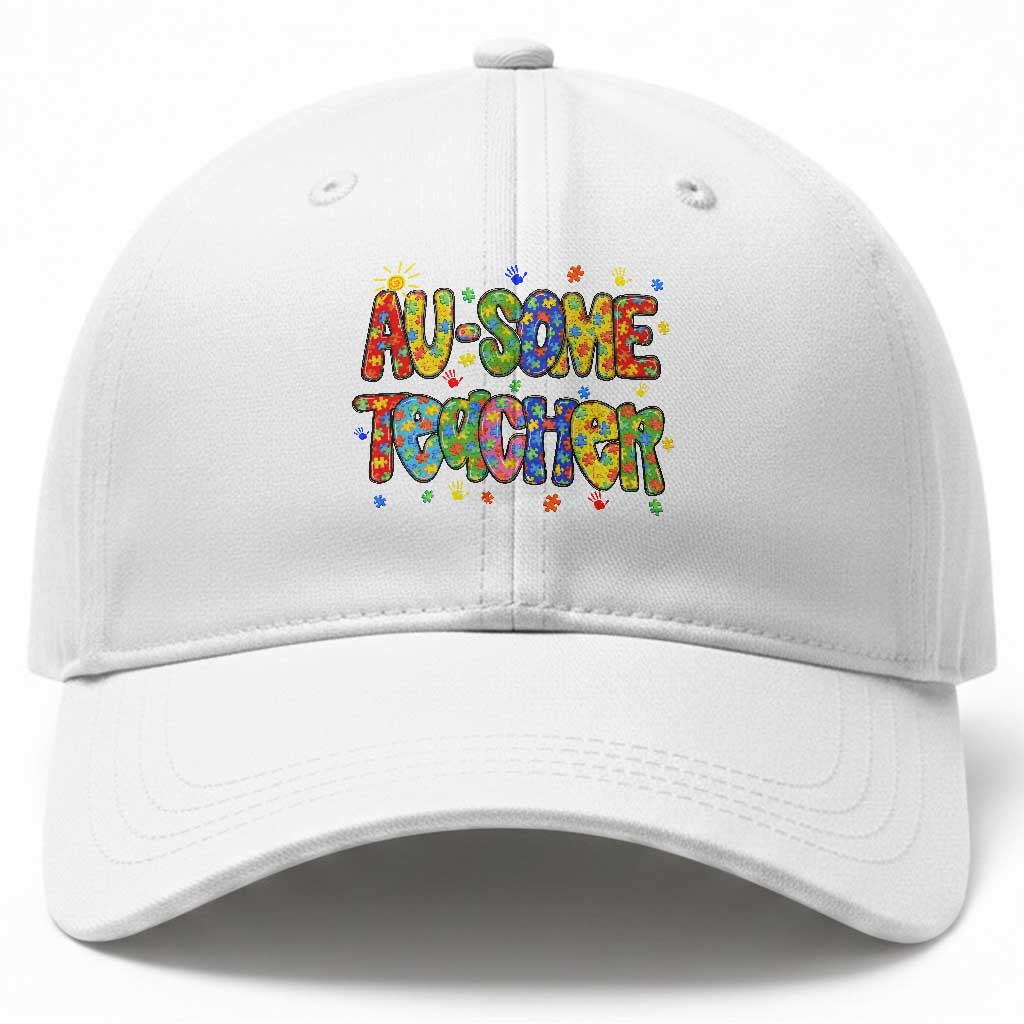 Autism Acceptance Special Education Teacher Baseball Cap Au Some Teacher