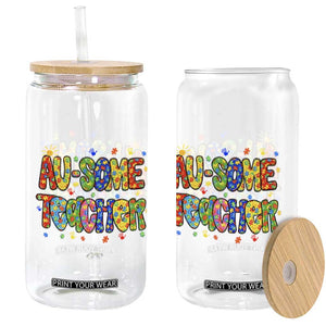 Autism Acceptance Special Education Teacher Glass Can Au Some Teacher