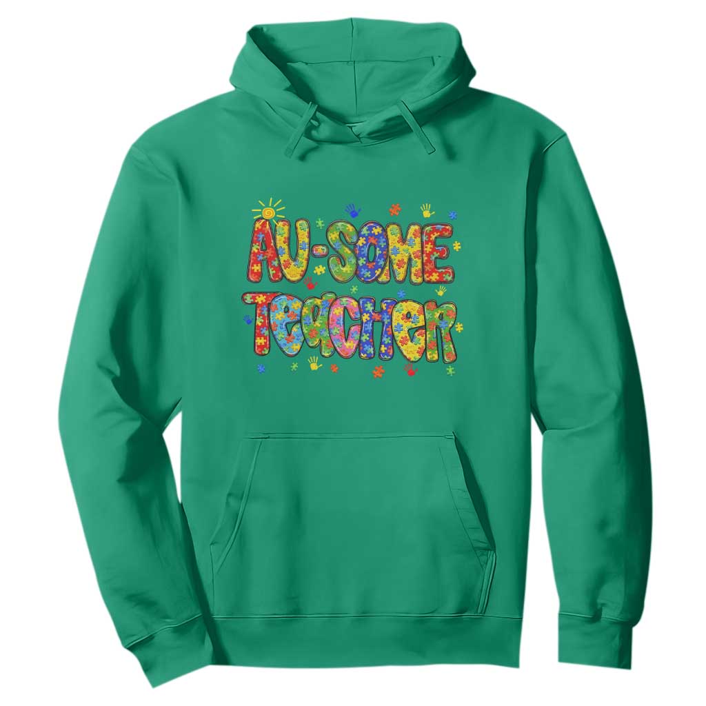 Autism Acceptance Special Education Teacher Hoodie Au Some Teacher