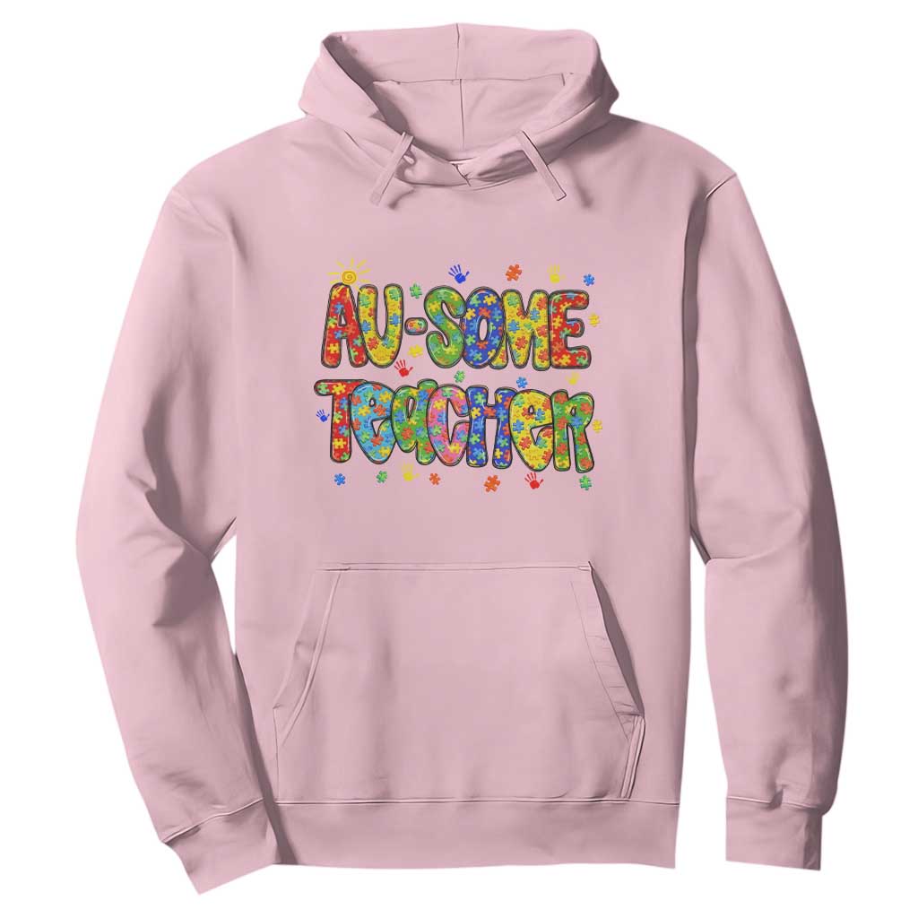 Autism Acceptance Special Education Teacher Hoodie Au Some Teacher